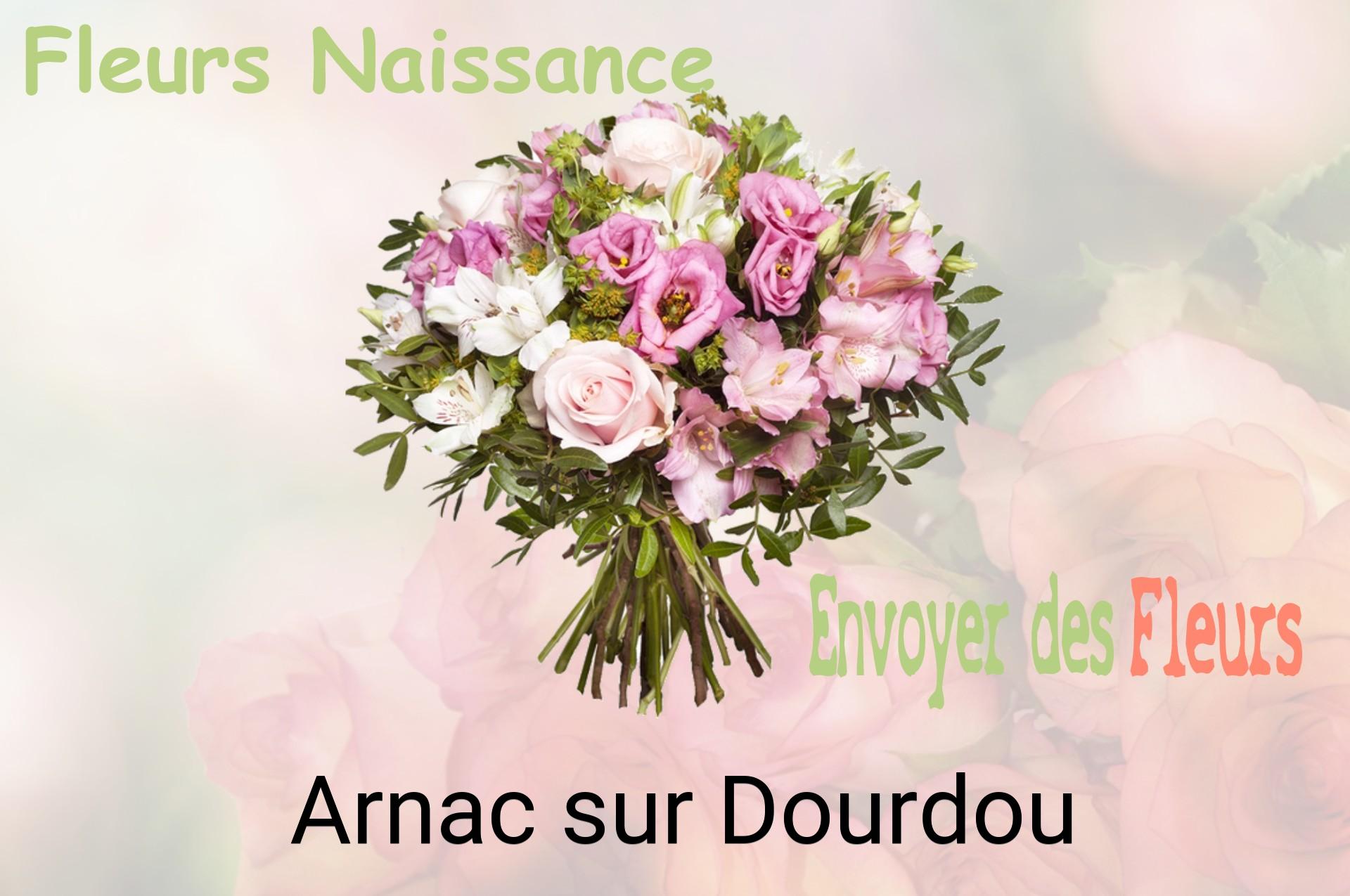 Bouquet de fleurs de naissance livré à Arnac-sur-Dourdou